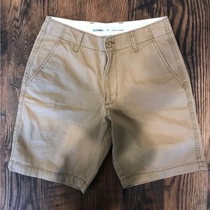 Old Navy Mens Tan Khaki  Lived—In Straight Shorts—Size 30